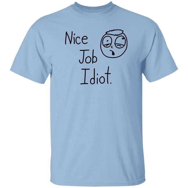 Smosh Merch Nice Job Idiot Tee Shirt Smosh Merch Nice Job Idiot Tee Shirt