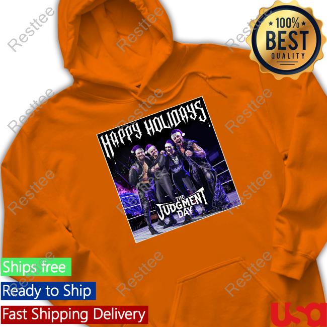 The Judgment Day Happy Holidays Hoodie Finn Bálor The Judgment Day Happy Holidays Hoodie Finn Bálor