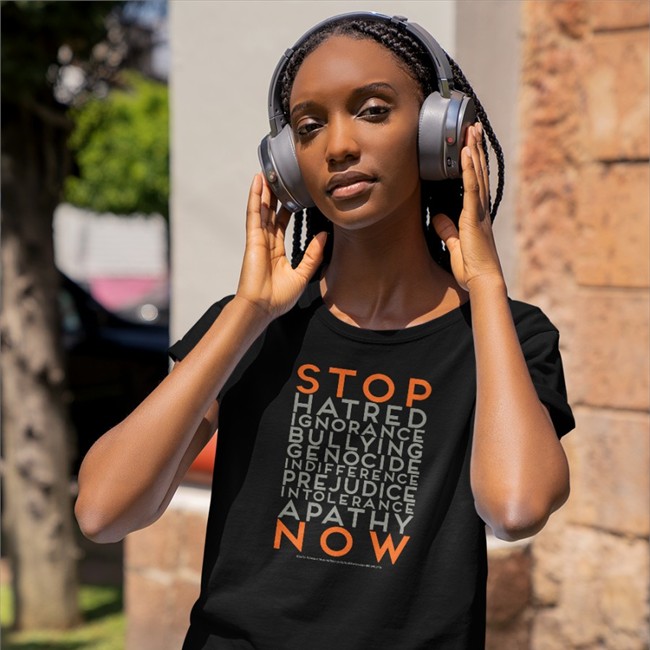 Stop Now Hoodie Kelly Palmer Stop Hatred Ignorance Bullying Genocide Indifference Prejudice Intolerance Apathy Now Shirt Holocaust