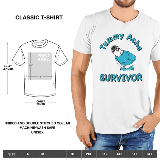 Tummy Ache Survivor Shirts Shithead Steve Merch Tummy Ache Survivor Sweatshirt Yung Chente