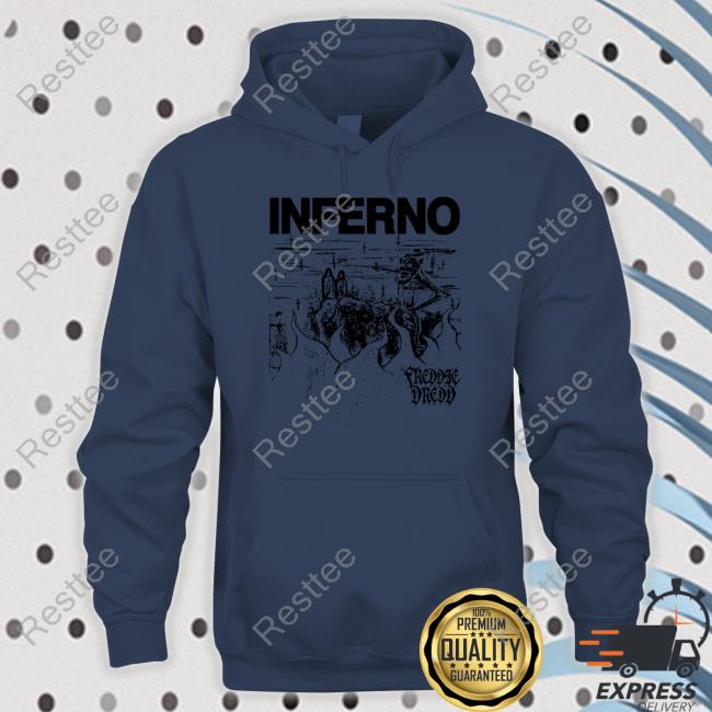 Freddie Dredd Inferno Long Sleeve T Shirt Freddie Dredd Inferno White Hoodie