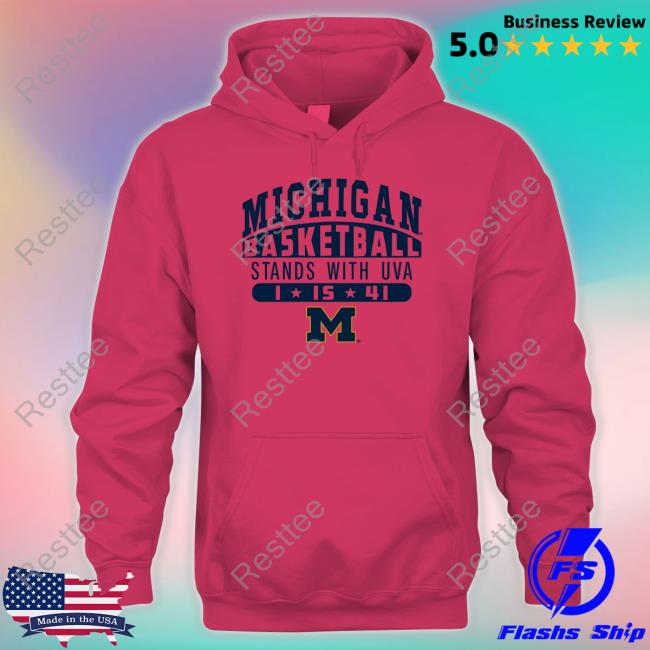 Official Michigan Basketball Stands With Uva Long Sleeve T Shirt Michigan Basketball Stands With Uva Chandler Davis Jr Perry Long Sleeve T Shirt