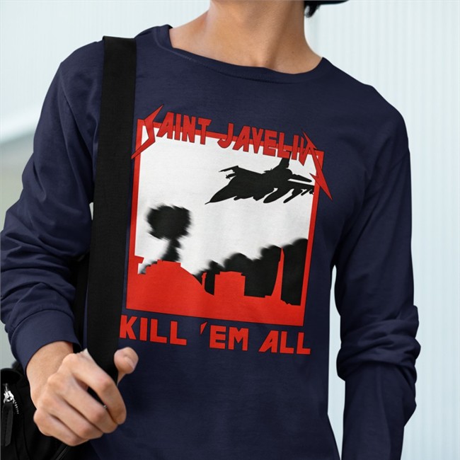 Saint Javelin Merch Sevastopol Surprise Saint Javelin Kill Em All Tee Kama_Kamilia