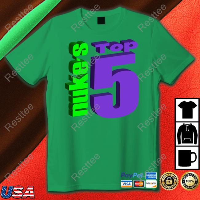 Nukestop5 Merch Nuke's Top 5 Logo Crewneck Sweatshirt