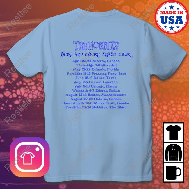 The Hobbits Tour Tee Shirt Hobbit Son Tour Merch Elijah Wood The Hobbits Tour TShirts