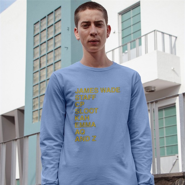 Annie Costabile James Wade Staff Cp Sloot Kah Emma Aq And Z Long Sleeve T Shirt Obvious Shirts