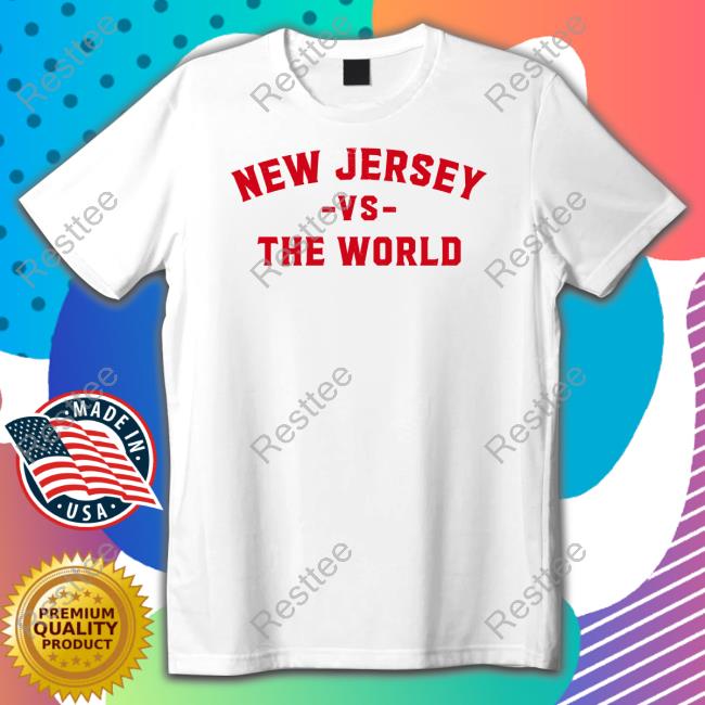 New Jersey Vs The World Tank Spittin' Chiclets Merch New Jersey Vs The World Long Sleeve Shirt Barstool Sports