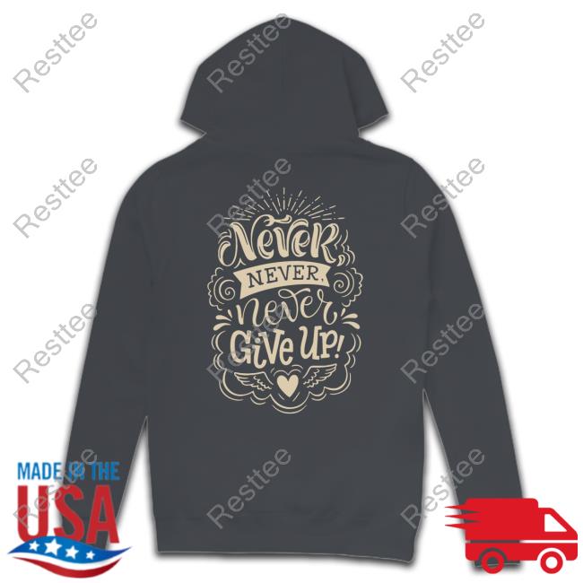 Never Give Up Shania Gracia Harlan Tee Never Give Up T-Shirt Shania Gracia Harlan Hijau Army Kaos