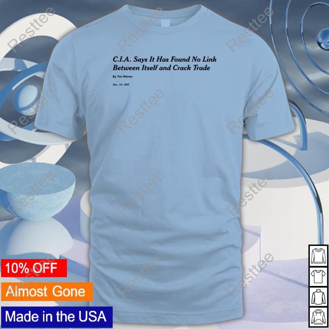 CIA Says It Has Found No Link Between Itself And Crack Trade Tank Top