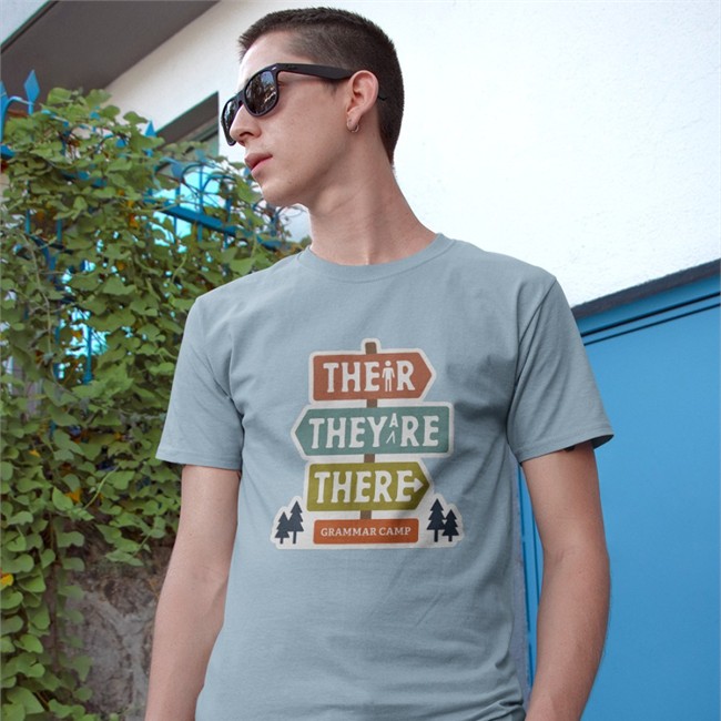 Nerdy Tees Their They're There Grammar Camp Shirts