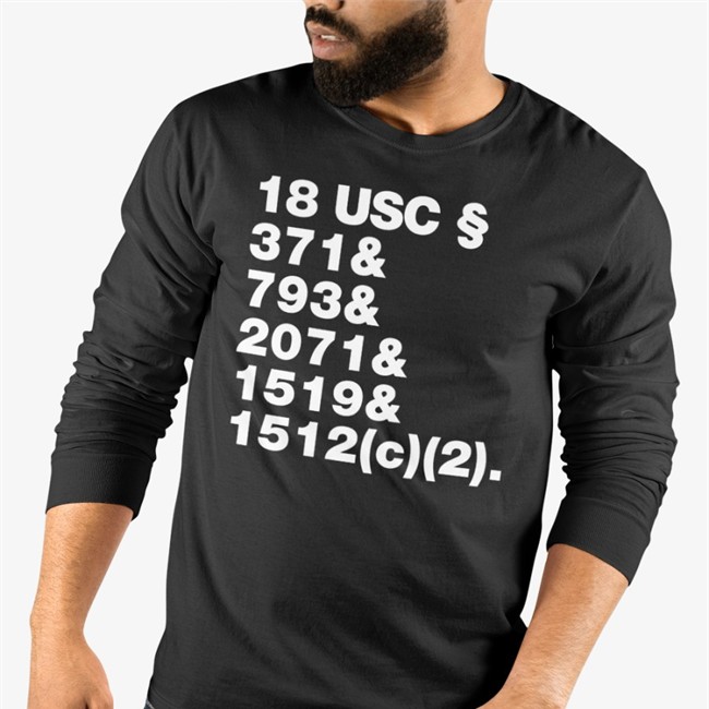 Crimes & Crimes & Crimes 18 Usc 371 & 793 & 2071 & 1519 & 1512 T Shirts The Daily Beans Merch Crimes & Crimes & Crimes 18 Usc 371 & 793 & 2071 & 1519 & 1512 Shirt Mueller, She Wrote