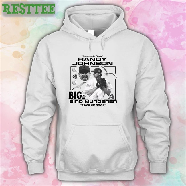 Revenge For Fabio Randy Johnson Big Unit Bird Murderer Fuck All Birds Crewneck Sweatshirt