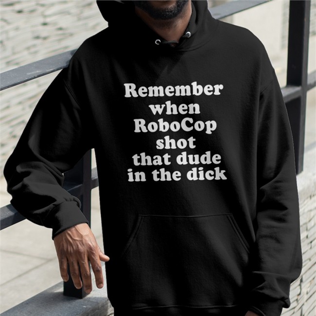 Pink Bike Ralph Merch Shirts That Go Hard Remember When Robocop Shot That Dude In The Dick Sweatshirt