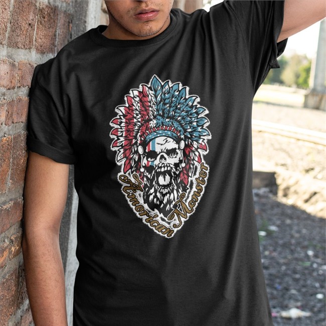 Robert Oberst Merch Patriotic Headdress American Monster Shirt Patriotic Headdress American Monster Shirt