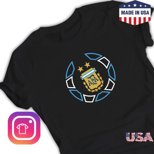 Official world cup 2022 argentina national team ball crest black T-Shirt