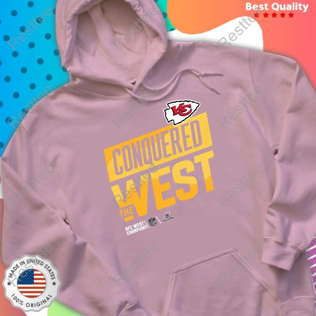 Nfl Shop Kansas City Chiefs Conquered The West 2022 AFC West Division Champions Playoff Tee
