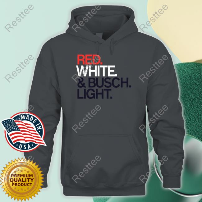 Red White And Busch Light Shirt Rodney Davis Olivia Beavers Red White & Busch Light Shirt