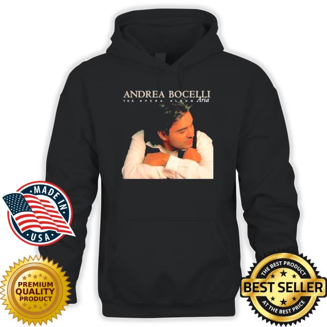 1998 Andrea Bocelli Vintage Aria The Opera Album Tour Cap 1998 Andrea Bocelli Vintage Aria The Opera Album Tour Hooded Sweatshirt