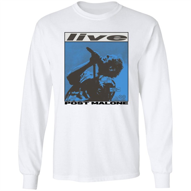 Post Malone Merch Posty Co Mic Long Sleeve T Shirt