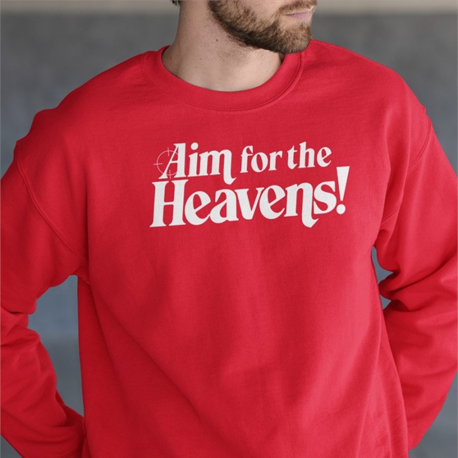 Aim For The Heavens Tee Shirt Neon White Merch Aim For The Heavens T Shirt By Ben Esposito