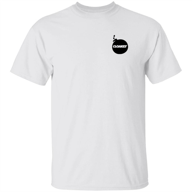 Cloakzy Merch Cloakzy Drip Tee White Cloakzy Merch Cloakzy Drip Tee White