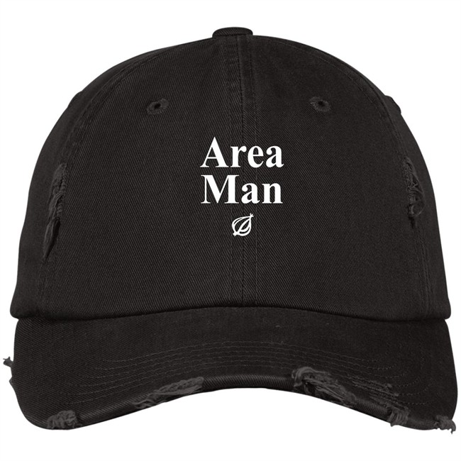 Area Man Headline Hat Black