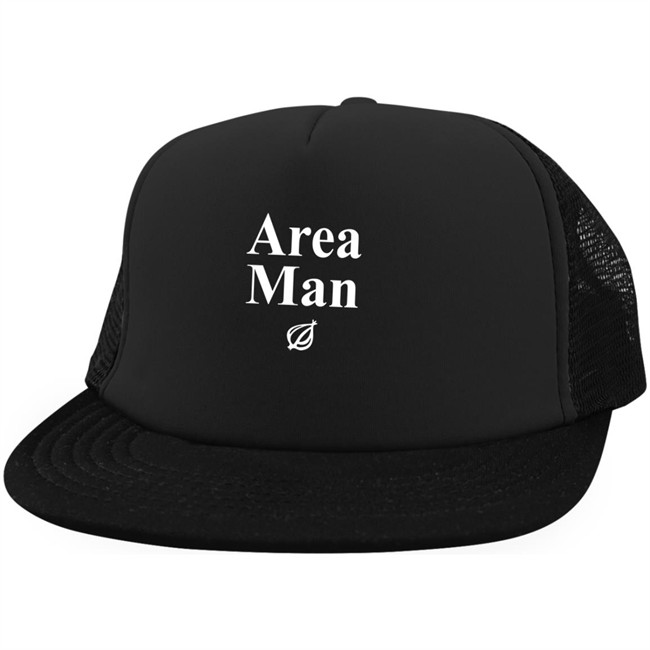 Area Man Headline Hat Black Area Man Headline Hat Black