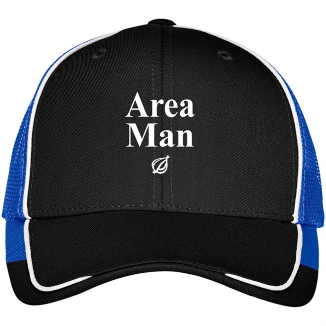 Area Man Headline Hat Black Area Man Headline Hat Black