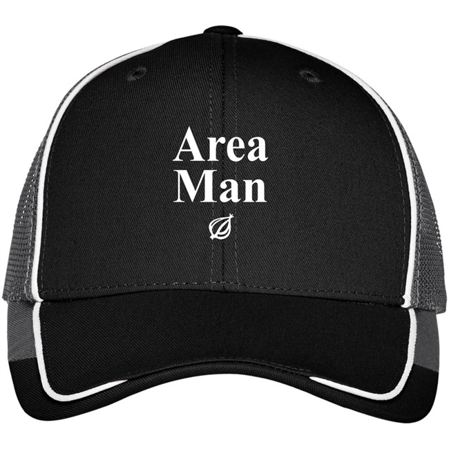 Area Man Headline Hat Black Area Man Headline Hat Black