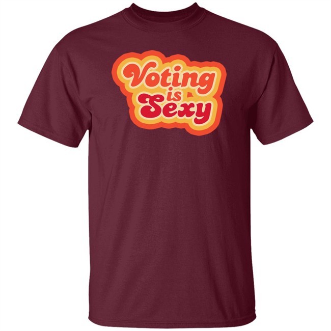 Zach Braff Voting Is Sexy Red Tee Shirt Zach Braff Voting Is Sexy Red Tee Shirt