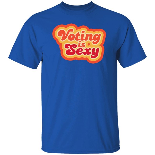 Zach Braff Voting Is Sexy Red Tee Shirt Zach Braff Voting Is Sexy Red Tee Shirt