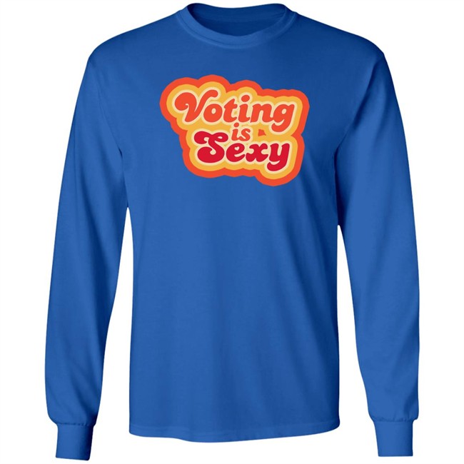 Zach Braff Voting Is Sexy Red Tee Shirt Zach Braff Voting Is Sexy Red Tee Shirt