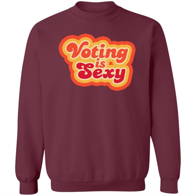 Zach Braff Voting Is Sexy Red Tee Shirt Zach Braff Voting Is Sexy Red Tee Shirt