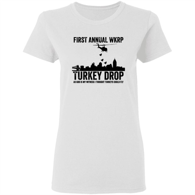 Wkrp Turkey Drop Tee Shirt Wkrp Turkey Drop Tee Shirt