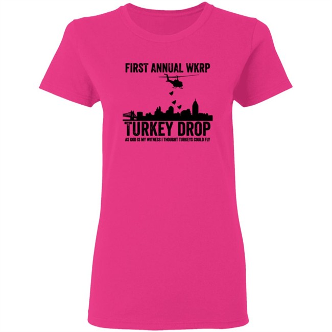 Wkrp Turkey Drop Tee Shirt Wkrp Turkey Drop Tee Shirt