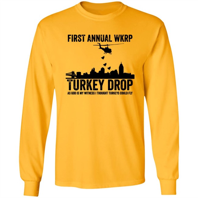 Wkrp Turkey Drop Tee Shirt Wkrp Turkey Drop Tee Shirt