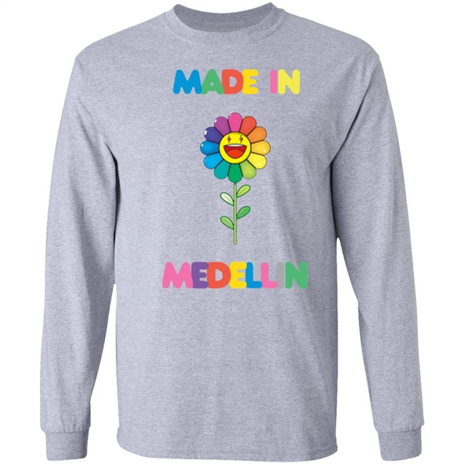 Made In Medellin Hooded sweatshirt with song J Balvin Blanco Made In Medellin Hooded sweatshirt with song J Balvin Blanco