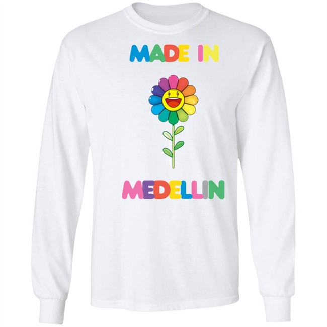 Made In Medellin Hooded sweatshirt with song J Balvin Blanco Made In Medellin Hooded sweatshirt with song J Balvin Blanco