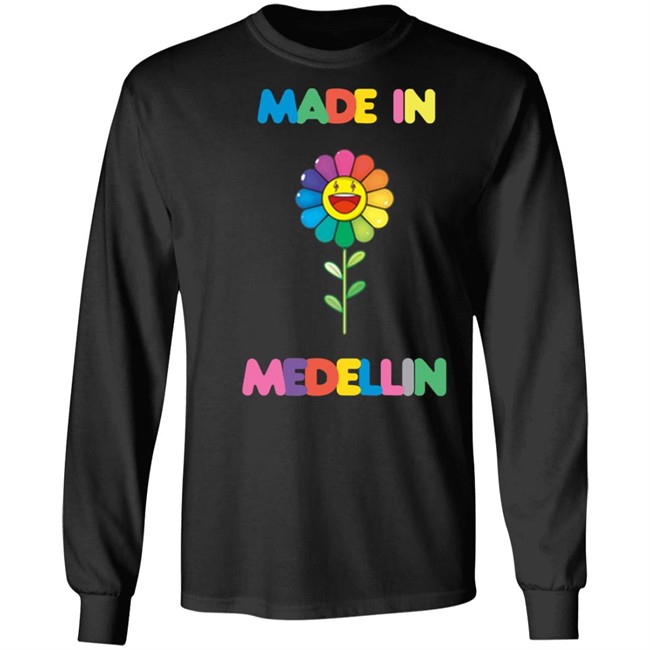 Made In Medellin Hooded sweatshirt with song J Balvin Blanco Made In Medellin Hooded sweatshirt with song J Balvin Blanco