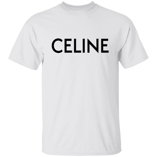 Celine Shop Merch T Shirt Celine White