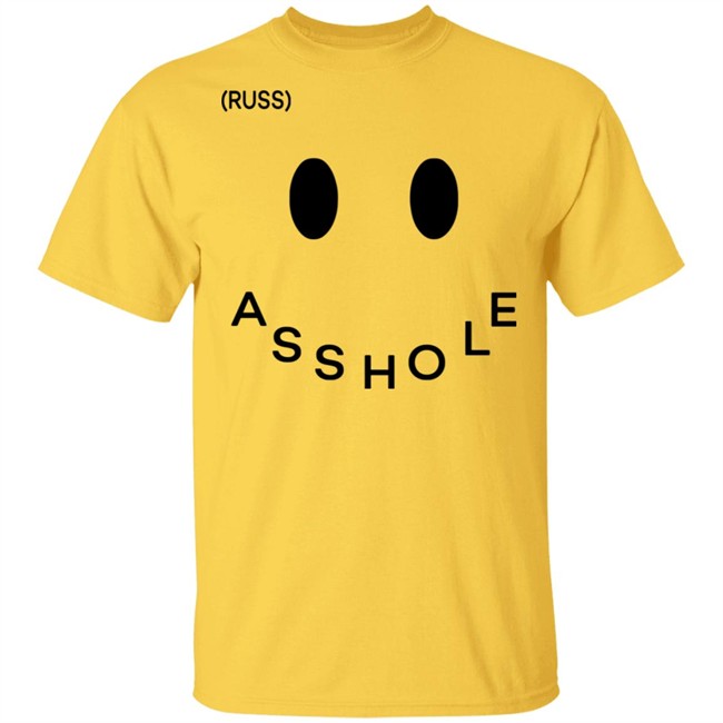 Russ Merch Asshole Tee Yellow Russ Merch Asshole Tee Yellow