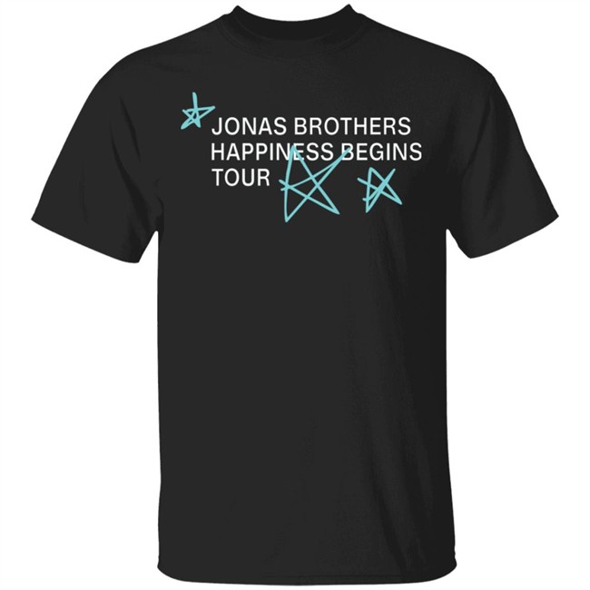 Jonas Brothers Shop Happiness Begins Tour Anniversary T Shirt