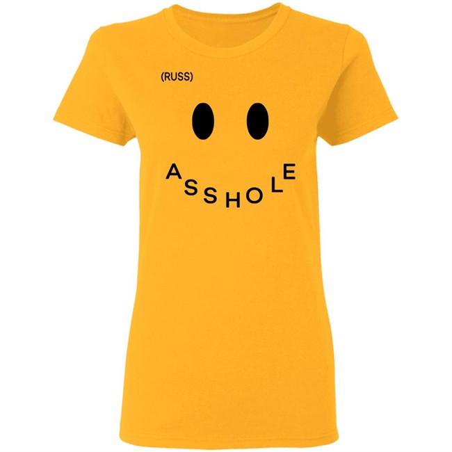 Russ Merch Asshole Tee Yellow Russ Merch Asshole Tee Yellow