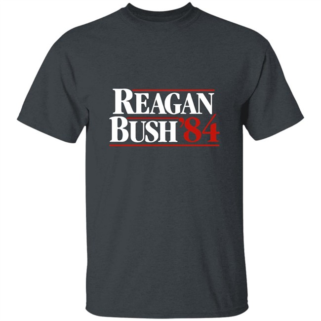 Reagan Bush 84 T-Shirt Presidential Campaign Shirts Reagan Bush 84 T-Shirt Presidential Campaign Shirts
