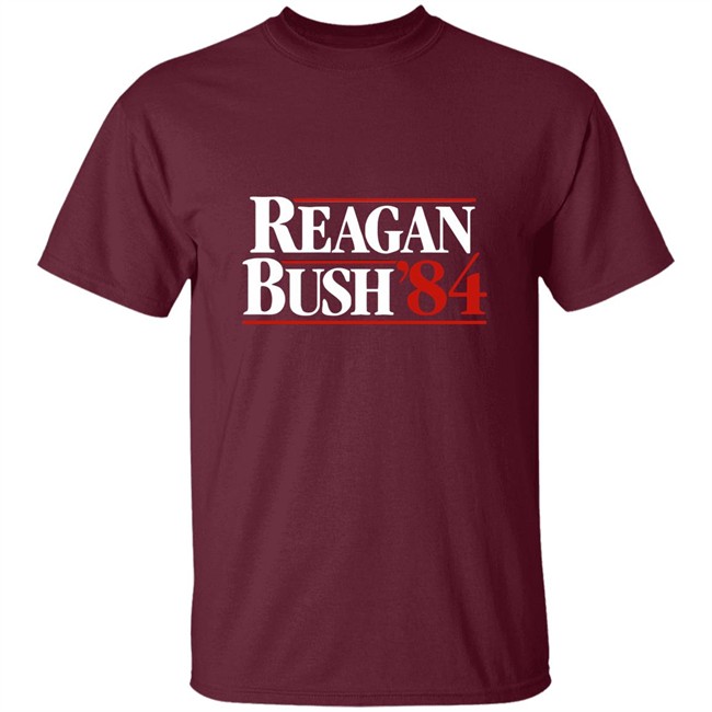 Reagan Bush 84 T-Shirt Presidential Campaign Shirts Reagan Bush 84 T-Shirt Presidential Campaign Shirts