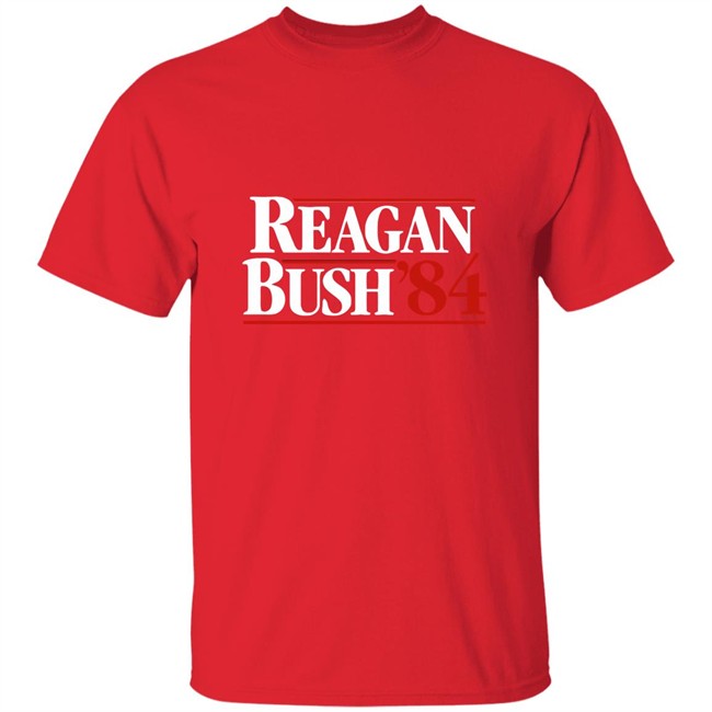 Reagan Bush 84 T-Shirt Presidential Campaign Shirts Reagan Bush 84 T-Shirt Presidential Campaign Shirts