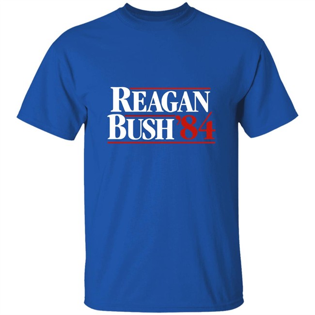 Reagan Bush 84 T-Shirt Presidential Campaign Shirts Reagan Bush 84 T-Shirt Presidential Campaign Shirts