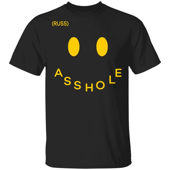 Russ Merch Asshole Tee Black Russ Merch Asshole Tee Black