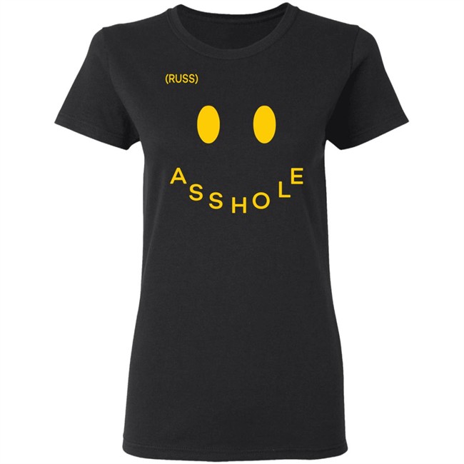 Russ Merch Asshole Tee Black Russ Merch Asshole Tee Black