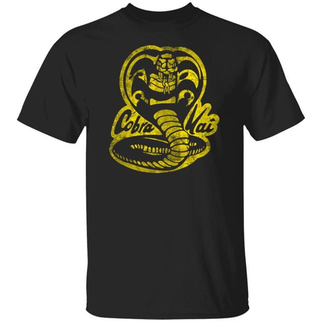 Cobra Kai Vintage Tri-Blend T Shirt Kobra Kai 80s Karate Kid Short Sleeve Retro Shirt